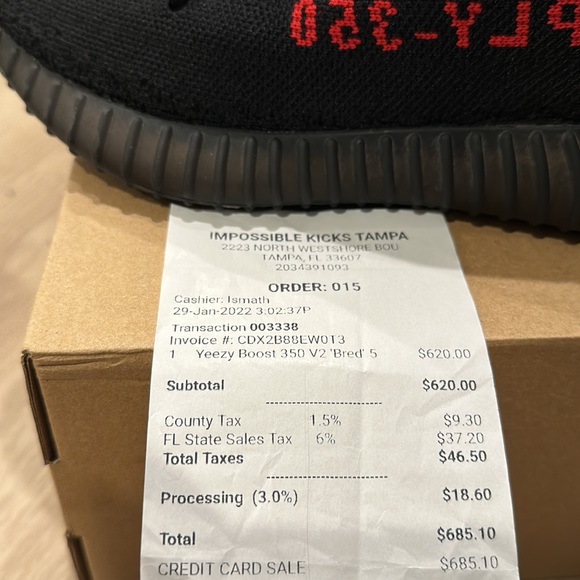 Yeezy Boost 350 V2 ‘Bred’ 5 - Picture 4 of 4